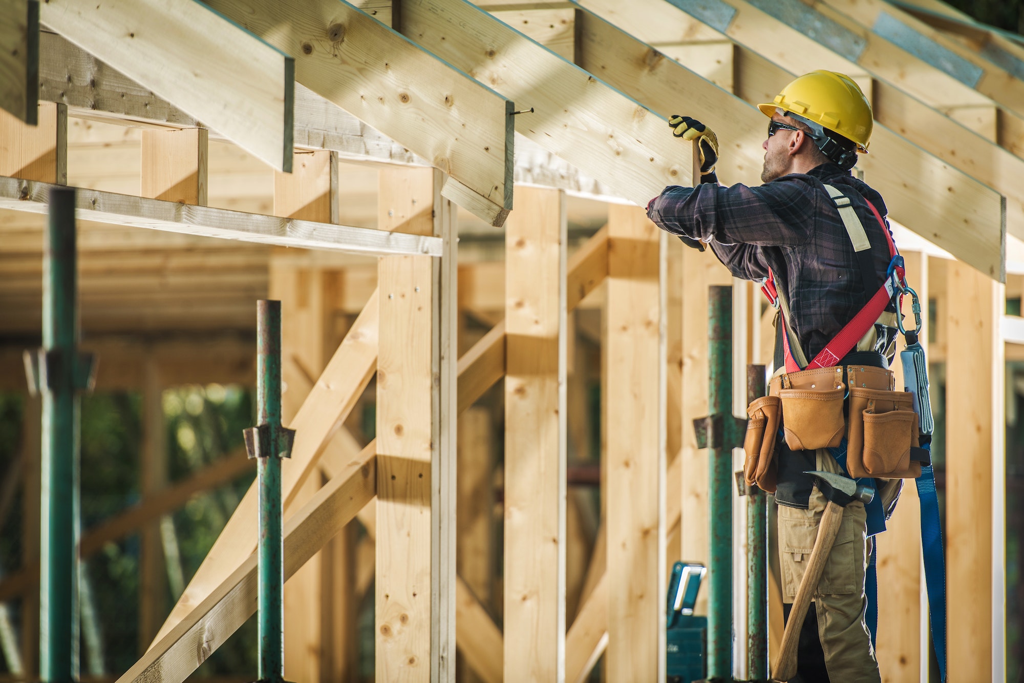 Wood Material House Building